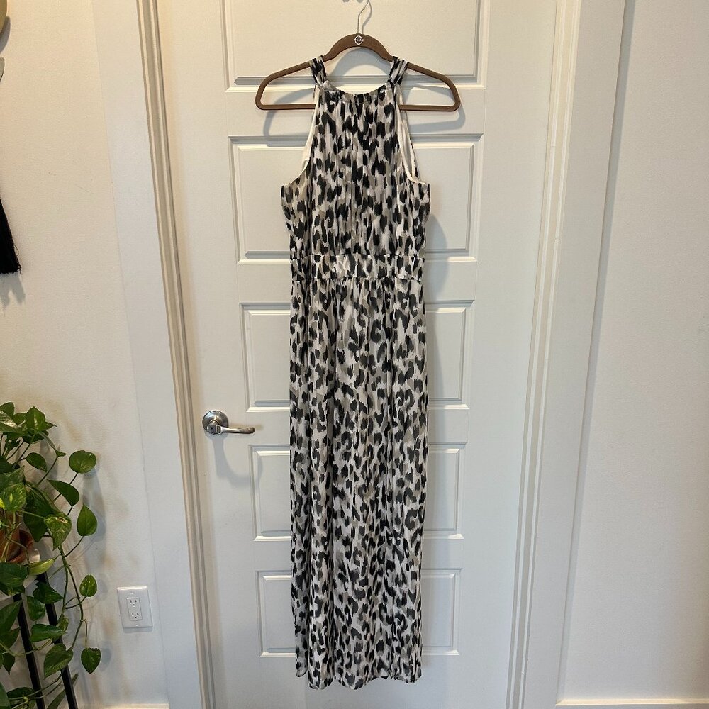 Ann Klein White Leopard Dress - Sz 10